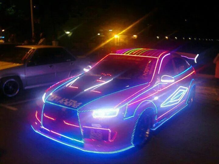 Подсветка тюнинг авто Awesome! Neon car, Cool cars, Car lights