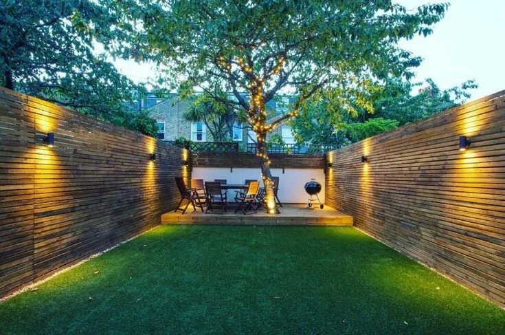 Подсветка забора загородного дома фото 9 outdoor lighting ideas to brighten up your backyard Landscape design, Backyard