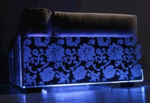 Подсветке дивана фото Designer sofas with LED lighting