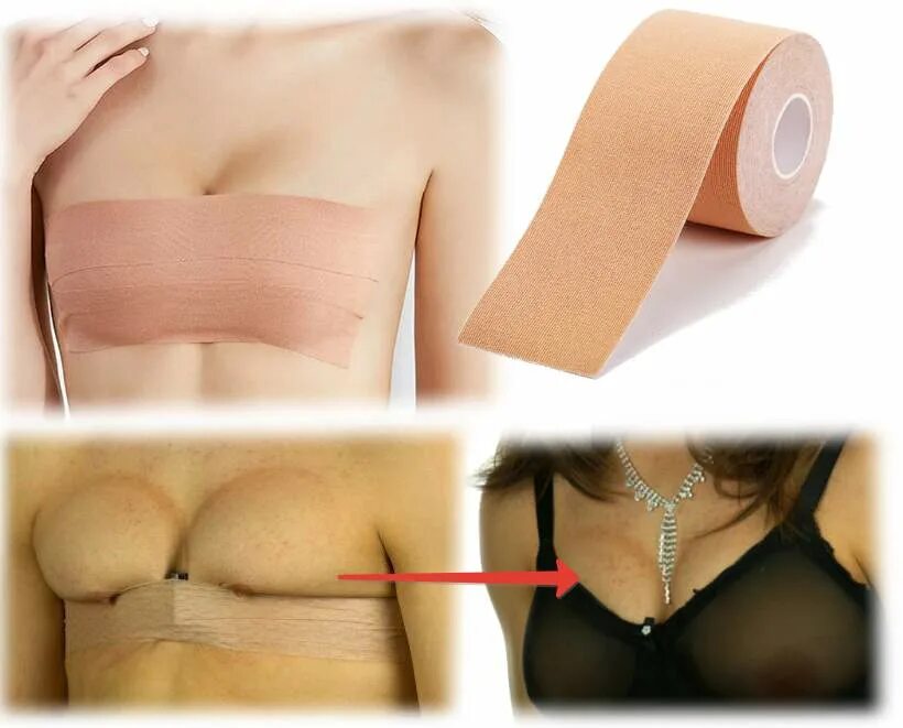 Подтяжка груди екатеринбург фото Клейкая лента "Cleavage Tape"