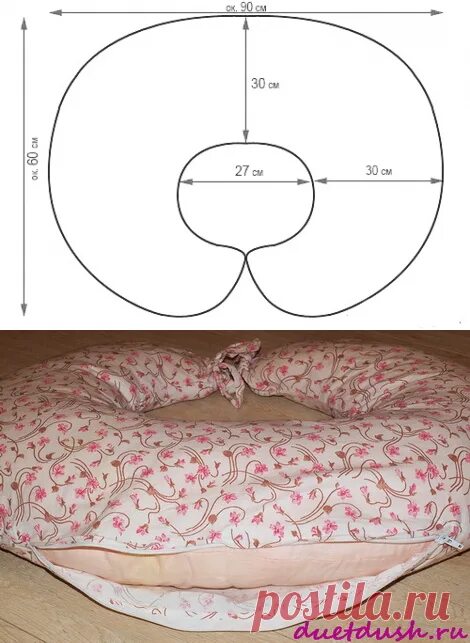 Подушка для кормления выкройка своими руками Мастер-класс: подушка для кормления своими руками (выкройка) Дуэт душ Рукоделие 