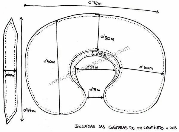 Подушка для кормления выкройка своими руками Como hacer cojines para bebés (con moldes) - Costura Paso a PasoCostura Paso a P