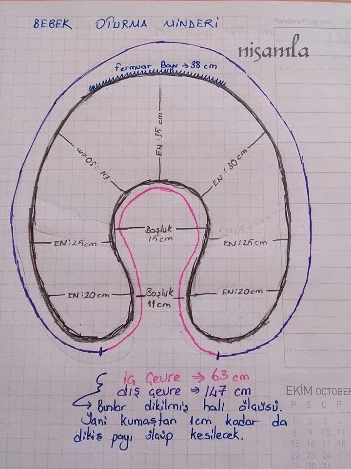 Подушка для ребенка своими руками выкройки bebek emzirme yastığı dikimi - Google'da Ara Emzirme, Baby knitting patterns, Mi̇