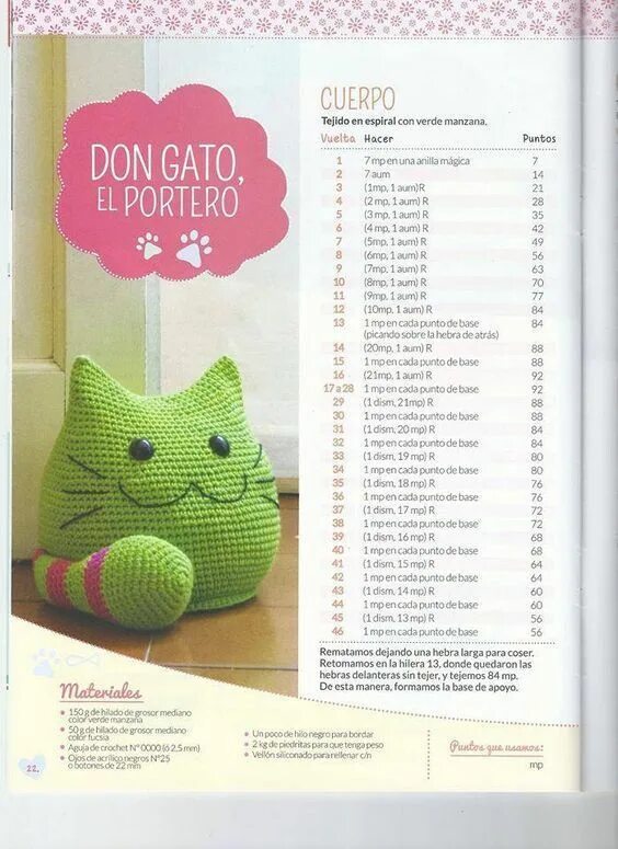 Подушка игрушка крючком схема 39 Patrones de simpáticos Amigurumis ll ( Patrones en español) Ganchillo amiguru