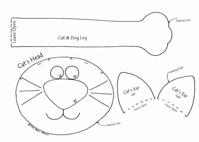 Подушка котик своими руками выкройка Выкройка кота и собаки Игрушки, Забавные подушки, Рукоделие