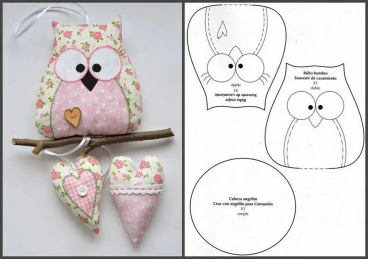 Подушка совушка своими руками с выкройкой Текстильная сова Owl sewing patterns, Owl sewing, Sewing crafts