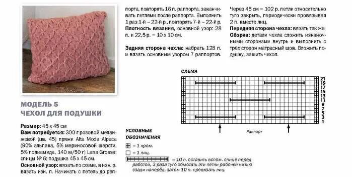 Подушка спицами схема Картинки ВЯЗАНЫЕ ПОДУШКИ СПИЦАМИ СО СХЕМАМИ