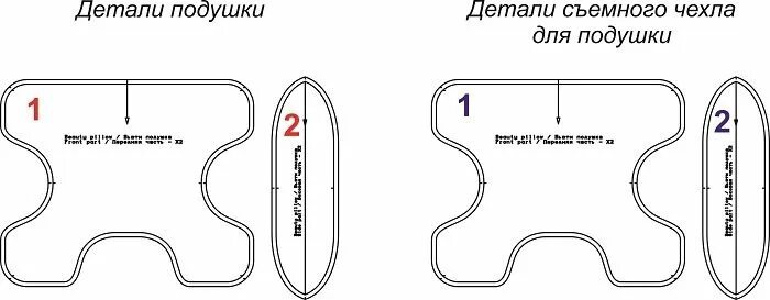 Подушка выкройка схема Выкройка бьюти-подушки Шить просто - Выкройки-Легко.рф