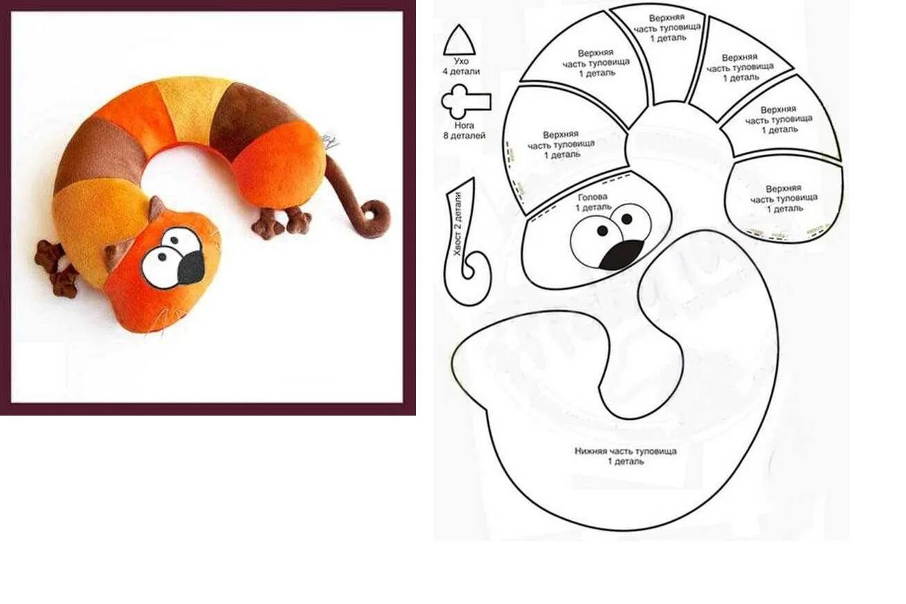 Подушки игрушки выкройки Сшить подушку-игрушку своими руками: выкройка, схемы и описание