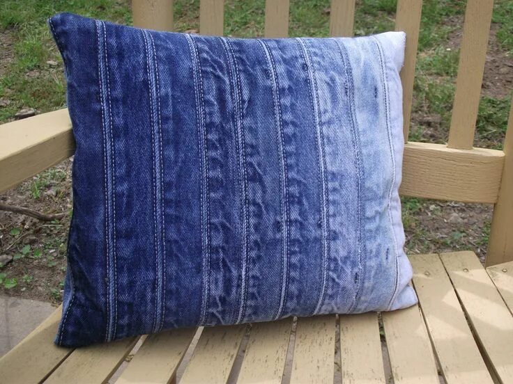 Подушки из джинсы своими руками фото Denim pillow, Denim quilt, Blue jeans crafts