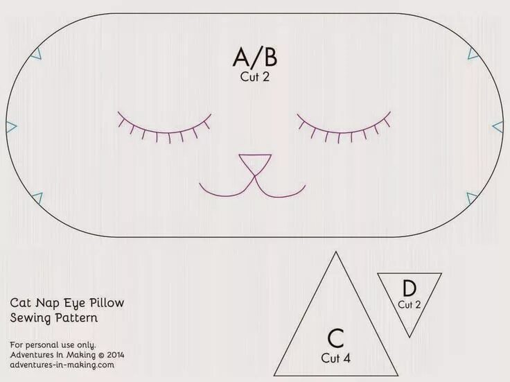 Подушки сплюшки своими руками схемы выкройки ARTE COM QUIANE - Paps e Moldes de Artesanato Molde, Molde mascara de dormir, Ar