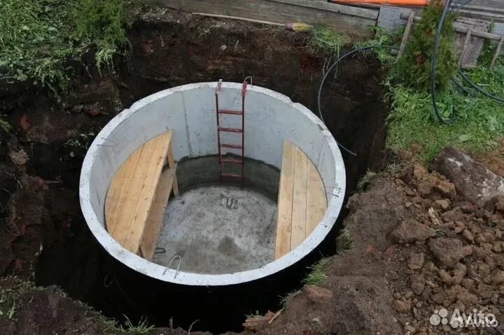 Подвал из бетонных колец своими руками фото Бетонный погреб купить в Ялуторовске Товары для дома и дачи Авито