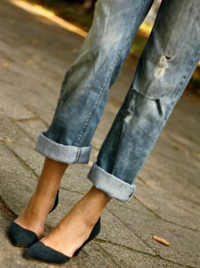 Подвернутые джинсы женские фото Tendances-de-mode My style, Style, Style inspiration