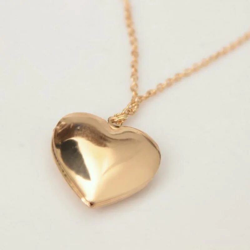 Подвеска сердце с фото внутри Hollow Out Love Heart Locket Pendants for Women Men Openable Photo Frame Family 