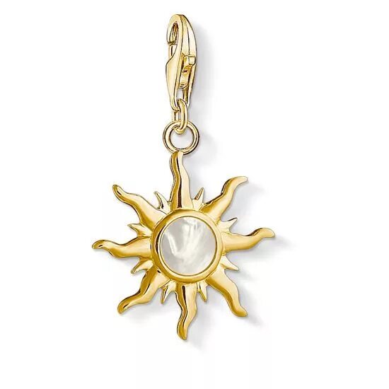 Подвеска солнце фото Charm pendant "Sun with mother-of-pearl stone" from the collection in 