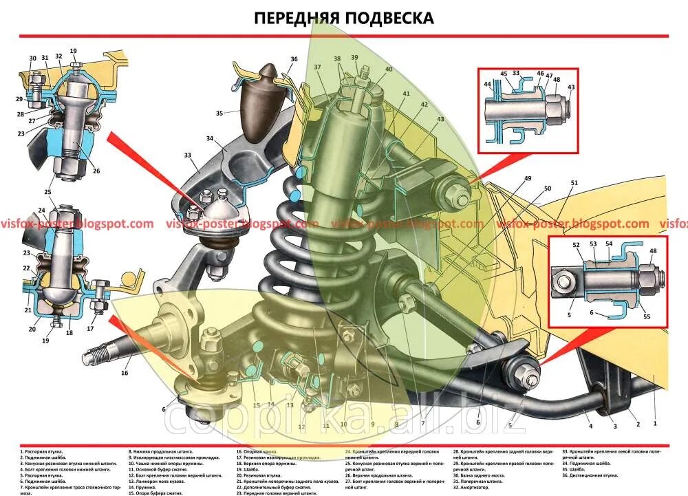 Подвеска ваз 2107 схема с описанием фото Передняя подвеска ваз 2104 схема с описанием - фото - АвтоМастер Инфо