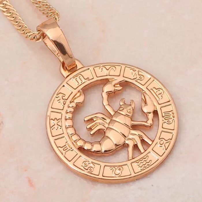 Подвеска знак зодиака фото Scorpio design Gold Necklace Scorpio jewelry, Scorpio necklace, Gold plated neck