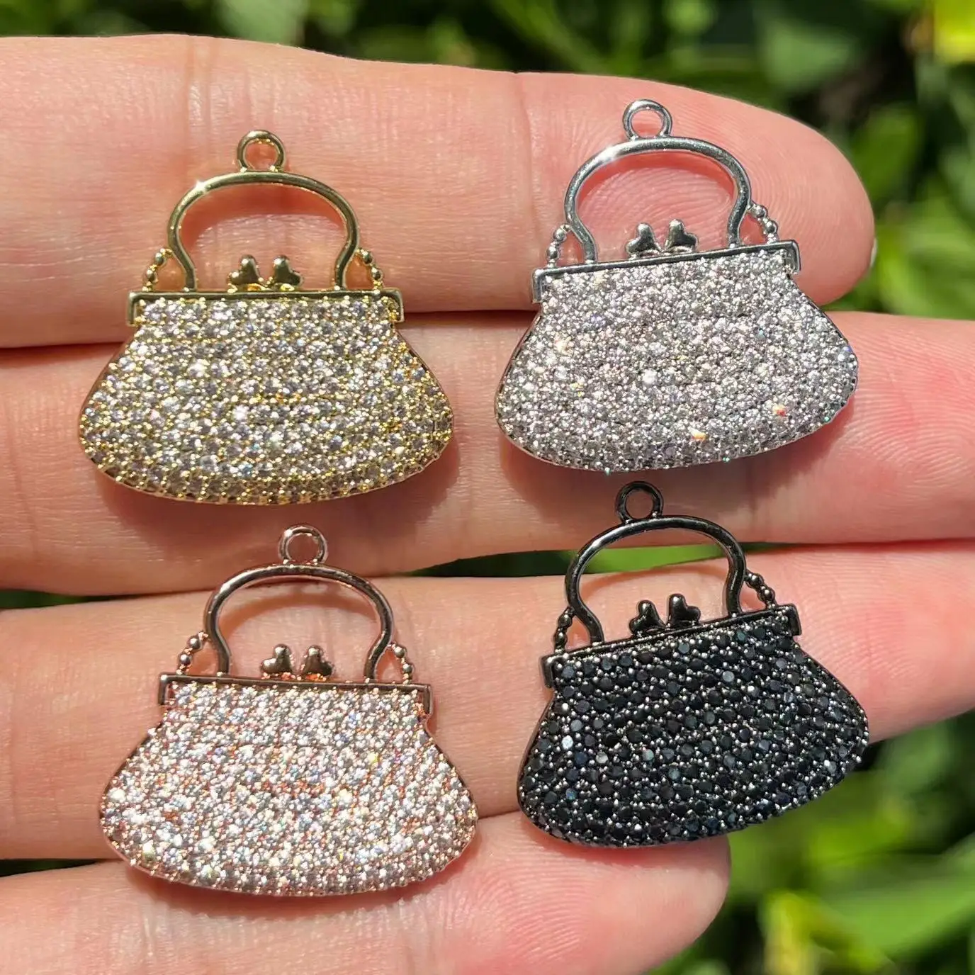 Подвески на сумки тренд 5 шт., подвески-сумочки с фианитами AliExpress