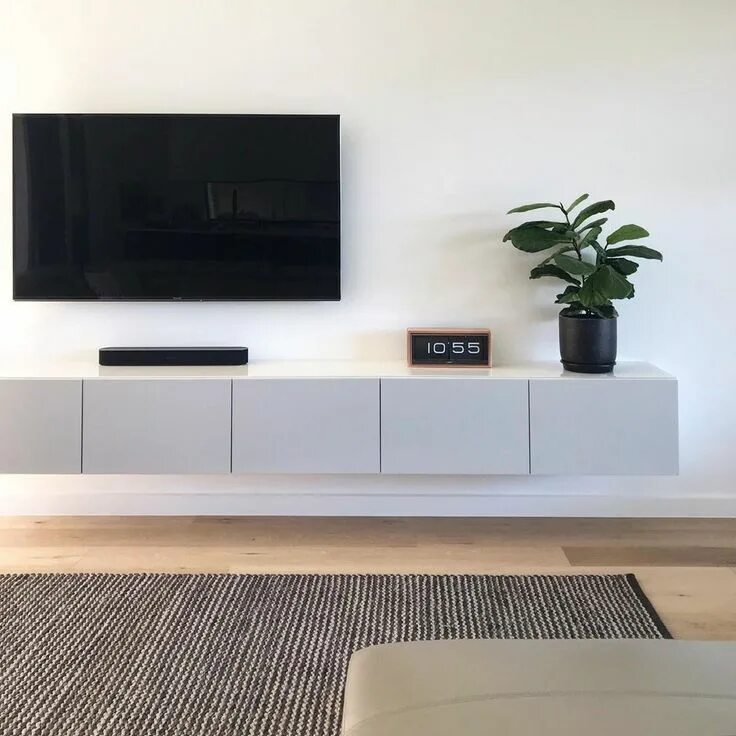 Подвесная тумба в гостиной фото Pin auf Home Design Wohnzimmer ideen wohnung, Wohnung wohnzimmer, Wohnung
