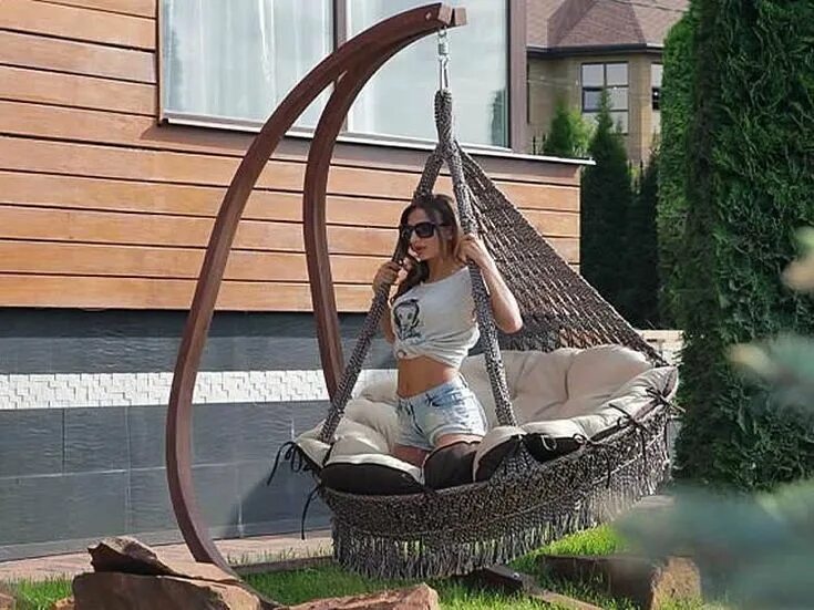 Подвесные качели для дачи своими руками Качели гнездо своими руками - пошаговая инструкция с фото - Строительство и ремо