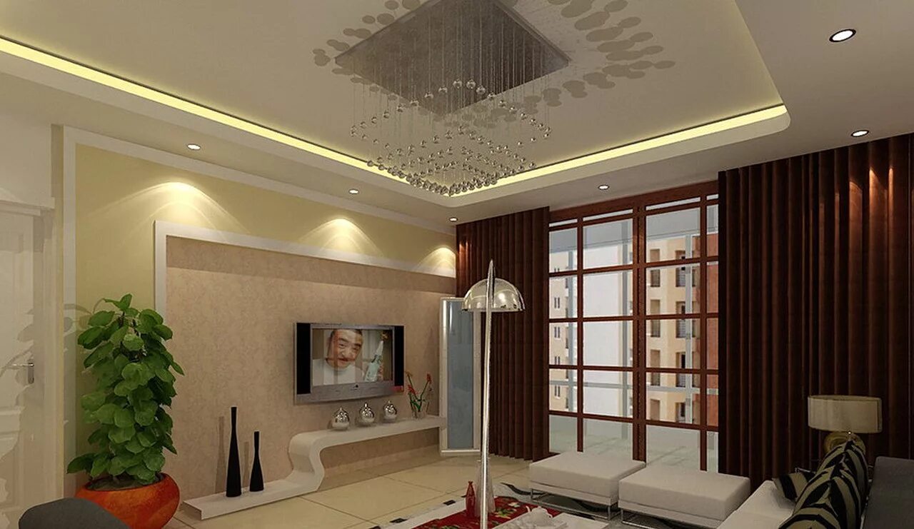 Подвесные потолки фото залы 77 really cool living room lighting tips, tricks, ideas and photos - Interior De