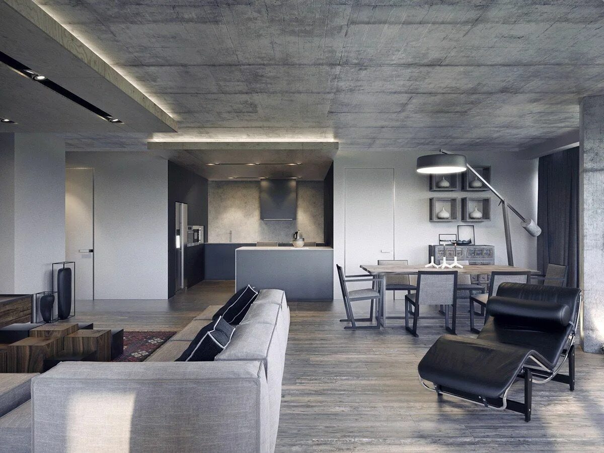 Подвесные потолки лофт стиль 4 Dark Living Rooms With Strong Personality Dark living rooms, Rustic living roo