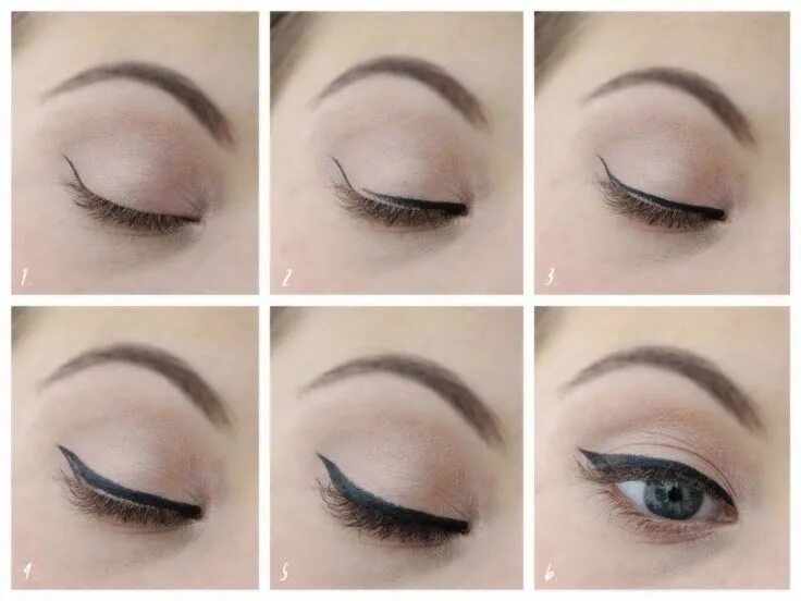 Подводка глаз пошагово фото winged eyeliner tutorial - Google Search Winged eyeliner tutorial, How to draw e