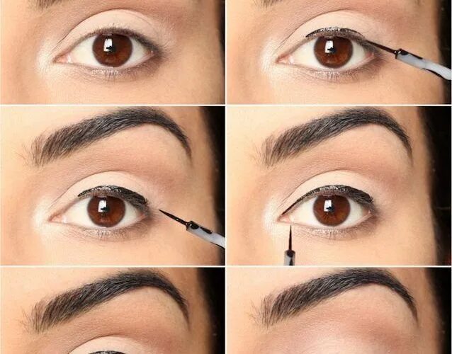 Подводка глаз пошагово фото Perfect Liquid Eyeliner Applying Technique - AllDayChic Eyeliner, Liquid eyeline