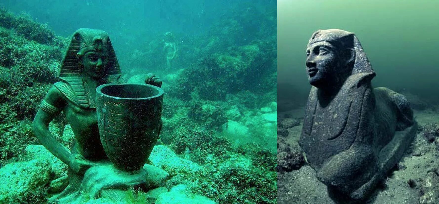 Подводный город как выглядит Cleopatra's Palace under the water - Egypt
