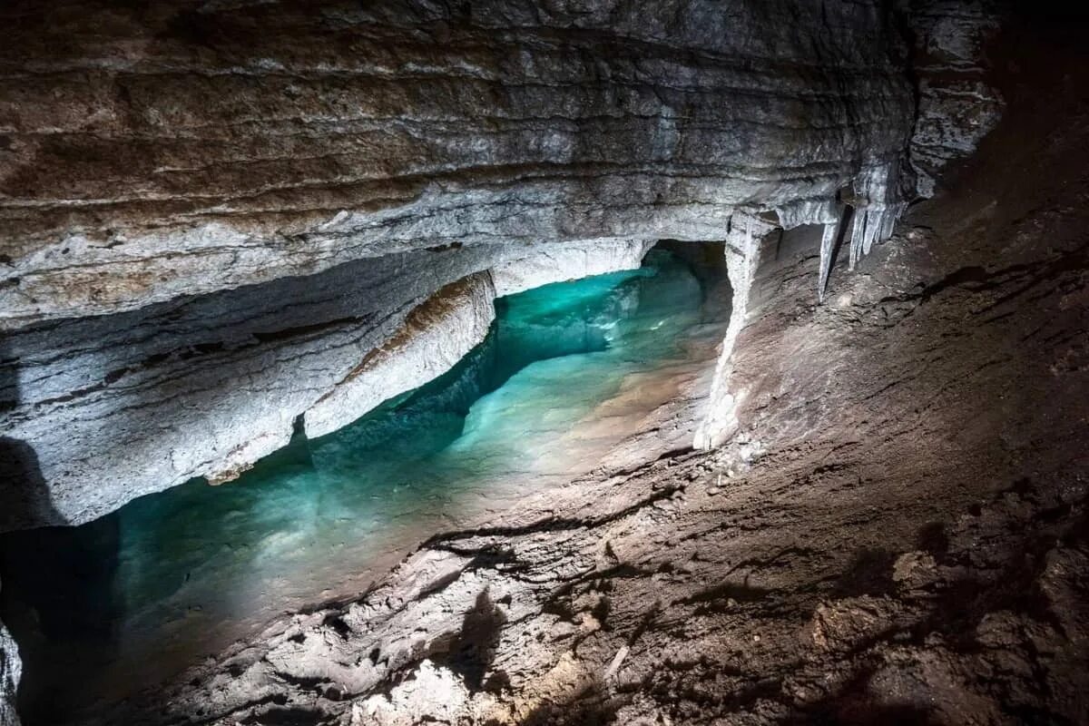 Подземные воды фото Большая Мечкинская пещера