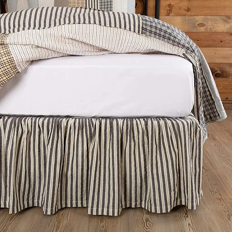 Подзоры для кровати фото Amazon.com: Striped Bed Skirt