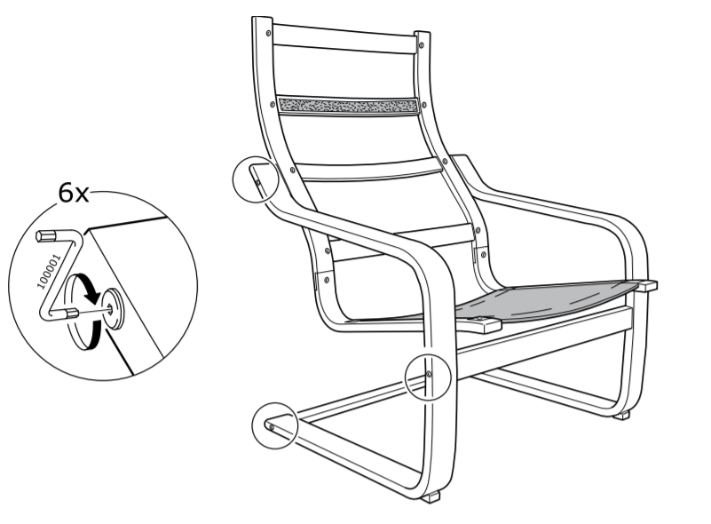 Поэнг икеа инструкция по сборке Кресло поэнг как сделать - Какаду Декор.ру