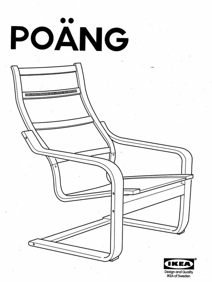 Поэнг икеа инструкция по сборке Ikea Poang Chair Assembly Instructions Ikea poang chair, Chair, Ikea