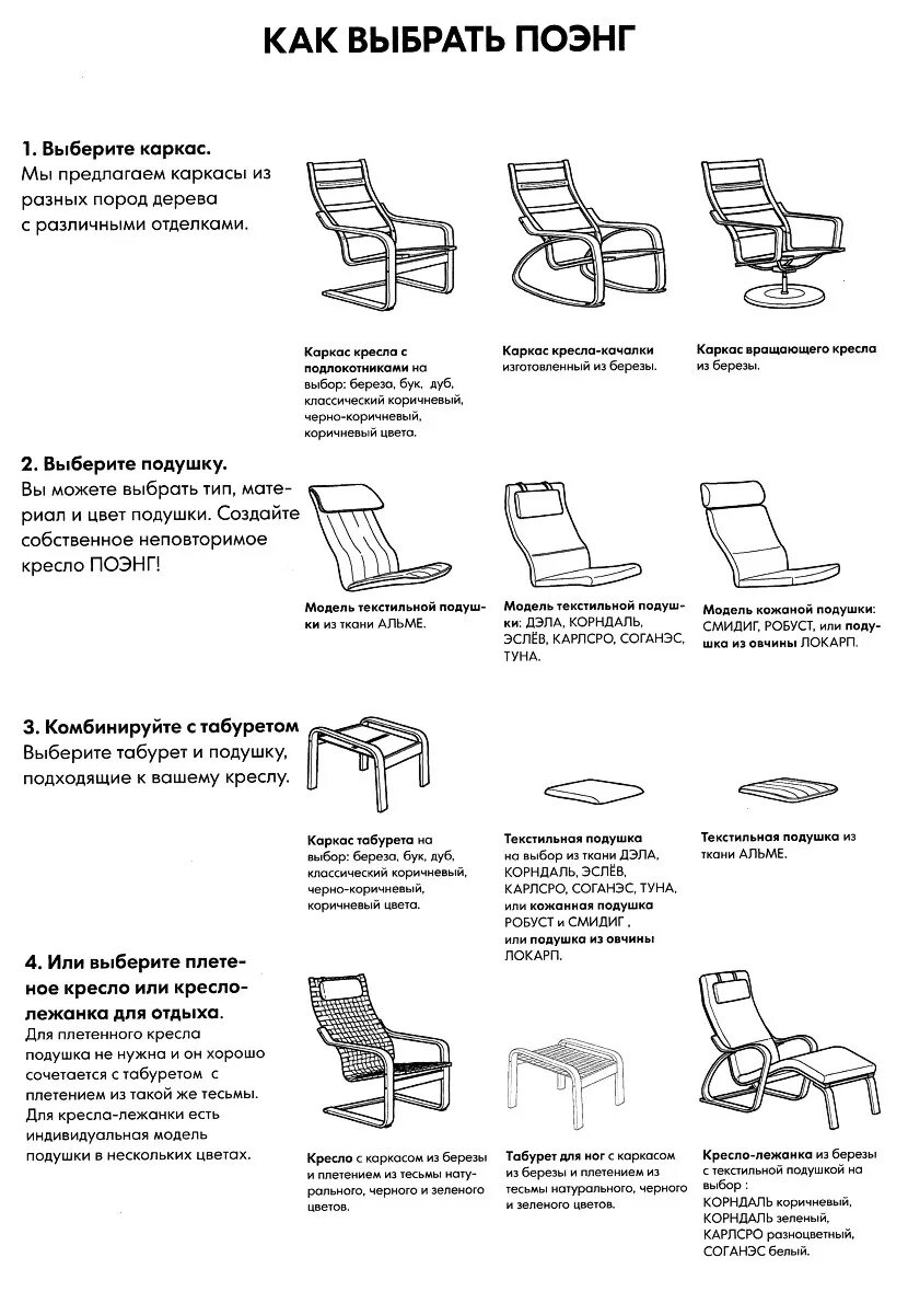 Поэнг инструкция сборки Кресло поэнг как сделать - Дом Мебели.ру