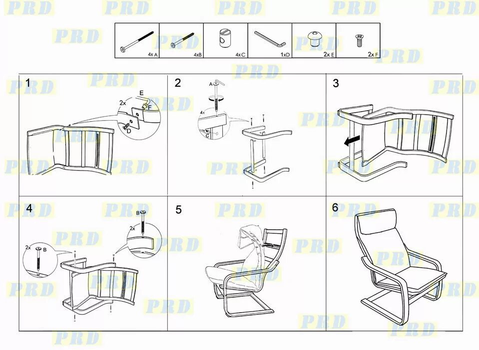 Поэнг инструкция сборки Кресло поэнг как собрать - Дом Мебели.ру
