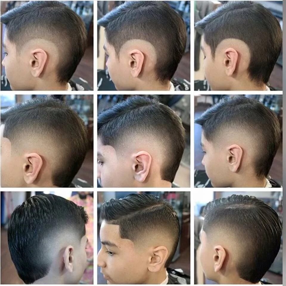 Поэтапная мужская стрижка машинкой Pin by Jennifer Boles Buckner on work related Shaved hair designs, Kids hair cut