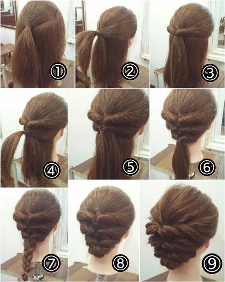 Поэтапная прическа на длинные волосы 2 Easy Step-by-Step Guides to Braiding Your Hair Причёска своими руками, Прическ