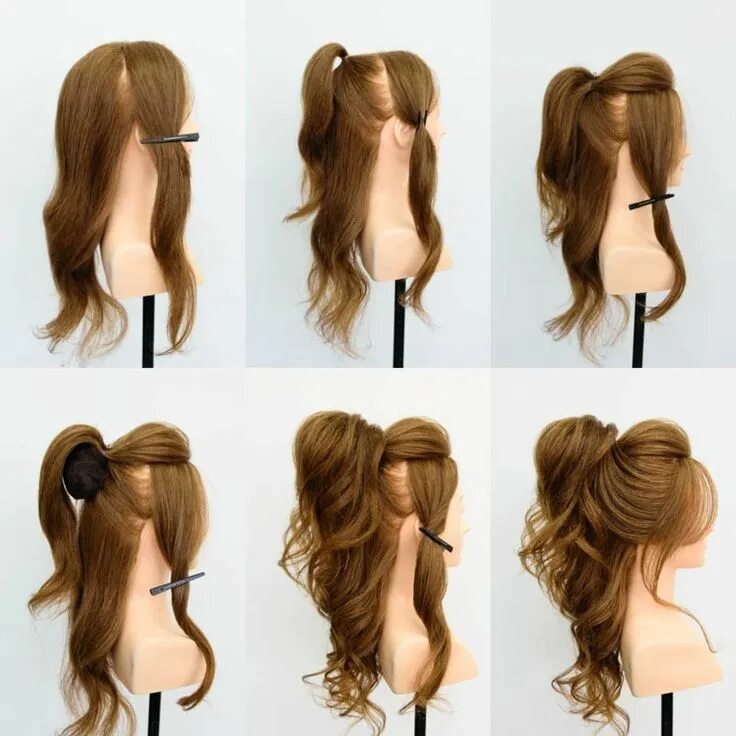 Поэтапная прическа на длинные волосы Pin on Уроки по укладке причесок Hairdo for long hair, Long hair styles, Medium 