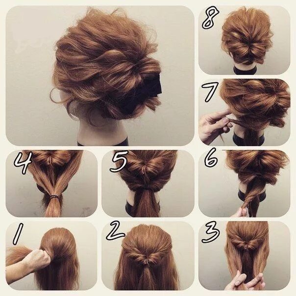 Поэтапная прическа на длинные волосы 18 Pretty Simple Bun Hairstyles Tutorials for 2018 Hair bun tutorial, Hair style