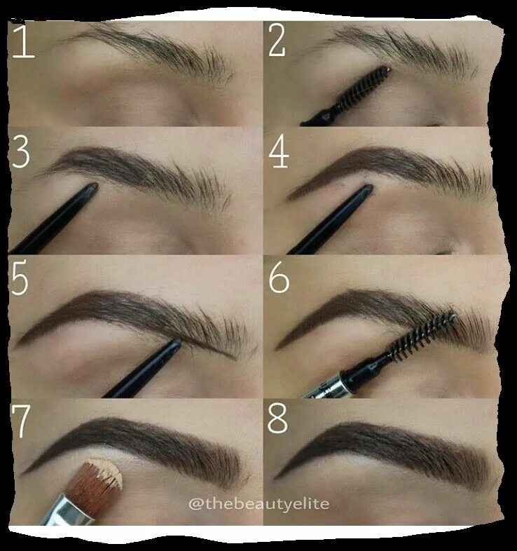 Поэтапно как нарисовать брови фото Pin on Make up Eye makeup, Eye makeup tips, Applying eye makeup