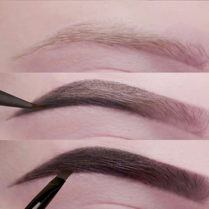 Поэтапно как нарисовать брови фото Eyebrow Enhancers Eyes Makeup Professional Eye Brow Dye Cream Pencil Long lastin