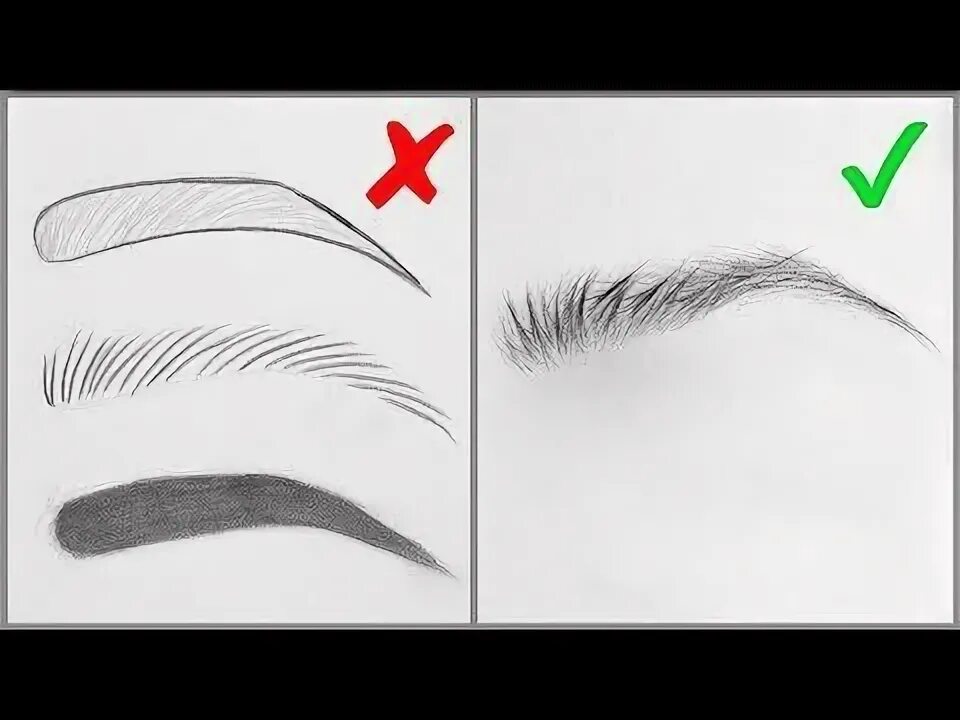 Поэтапно как нарисовать брови фото EASY TIPS for Drawing Realistic Eyebrows - Basic Mistakes and Step by Step Tutor