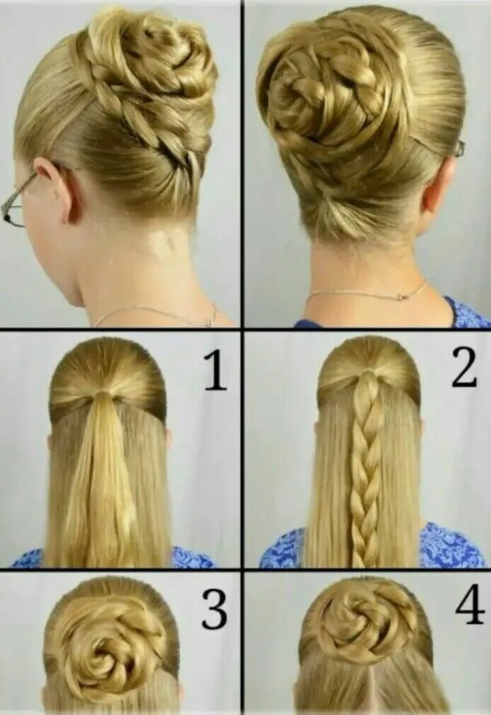 Поэтапно прически для девочек среднем Pin by Cyan aura on Coiffure Hair styles, Hair tutorial, Braided hairstyles easy