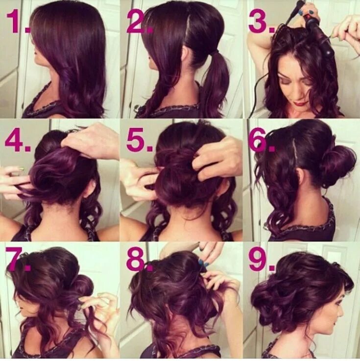 Поэтапно сделать прическу на средние волосы 18 Cute Easy Hair Tutorials & DIY Hairstyles Shouldn't Miss - Hairstyles Weekly 