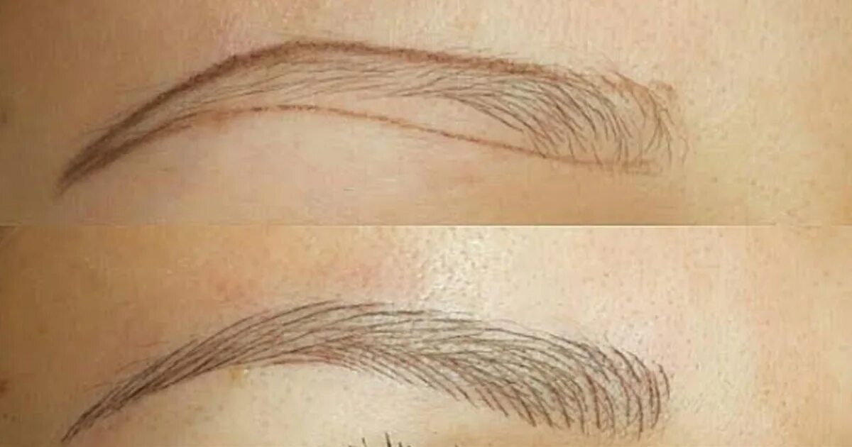 Поэтапное татуаж бровей Tired of Drawing on Eyebrows?