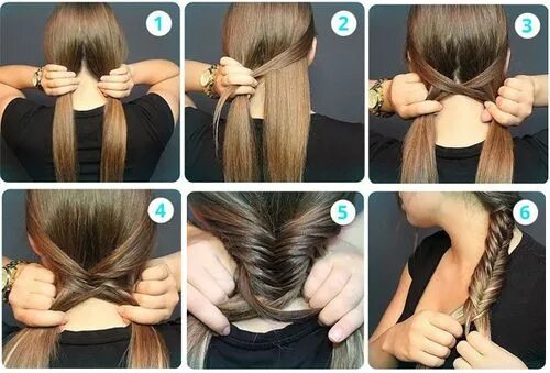 Поэтапные легкие прически на длинные волосы hair, hairstyle, and braid image Penteados com trança, Penteados, Tranças fáceis