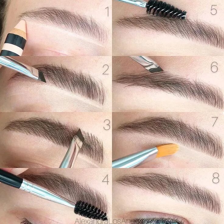 Поэтапный макияж бровей Anastasia Beverly Hills on Instagram: ""STEP BY STEP BROWS" using all #anastasia