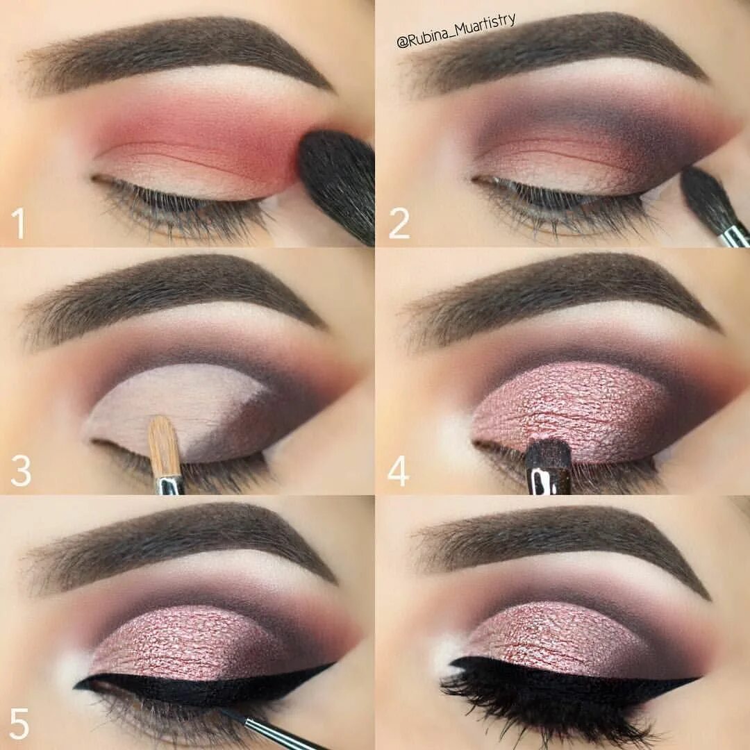 Поэтапный макияж для начинающих пошагово 26 Easy Step by Step Makeup Tutorials for Beginners - Pretty Designs Simple eye 