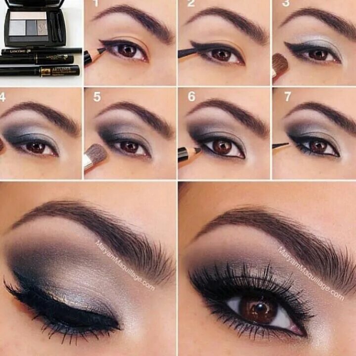 Поэтапный макияж фото The 40 Most Beautiful Eye Makeup Tutorials Of All Time! Smoky eye makeup, Smoky 