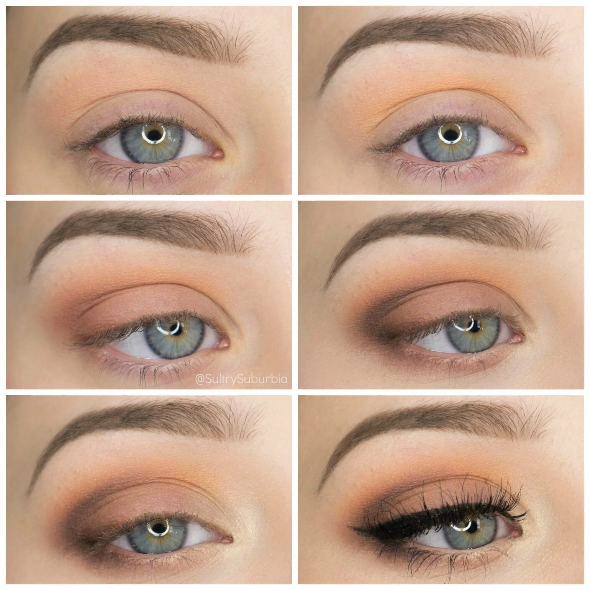 Поэтапный макияж глаз нюдовый Fall inspired step-by-step eyeshadow tutorial using several of my Makeup Geek ey